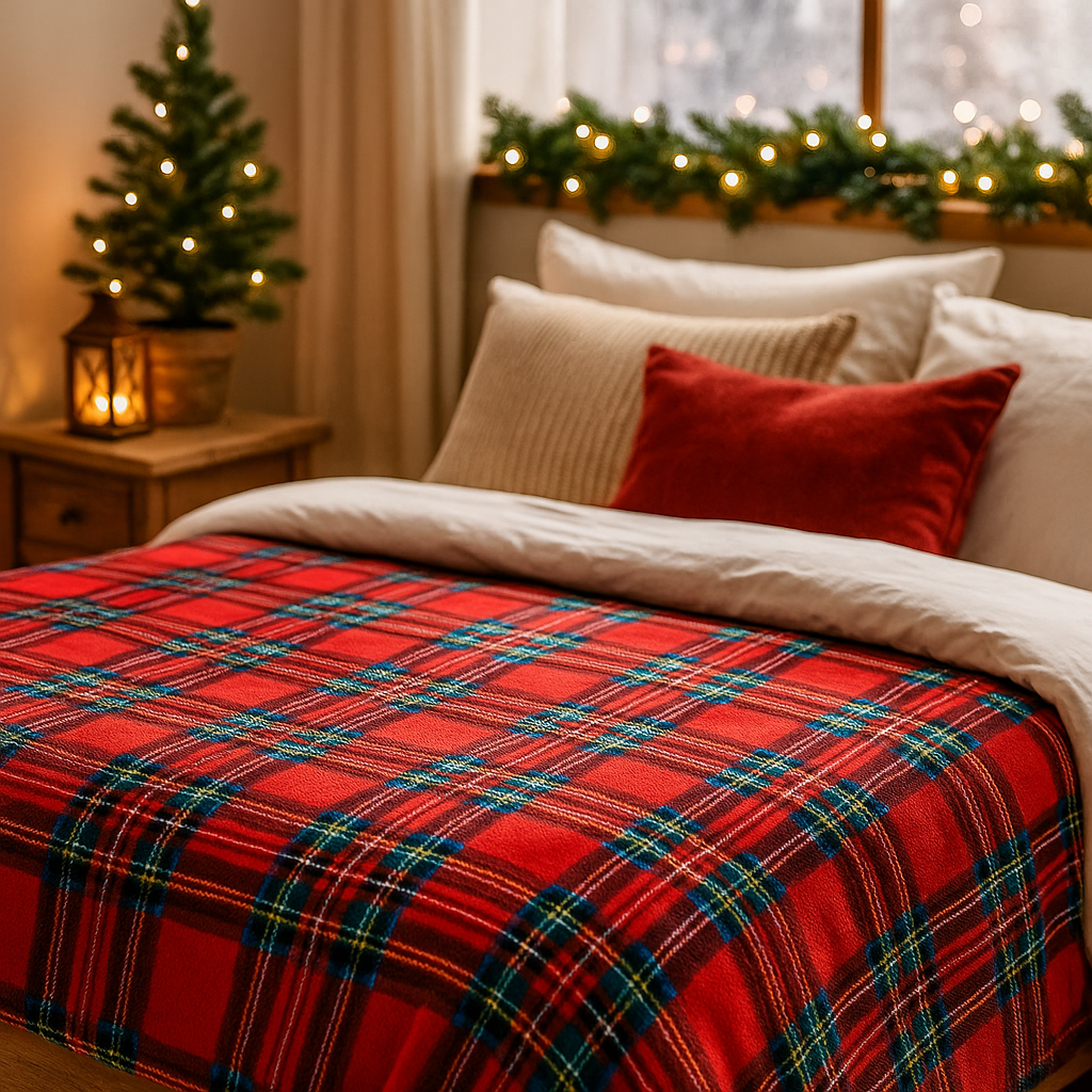Plaid Coperta Tartan Scozzese in Micropile