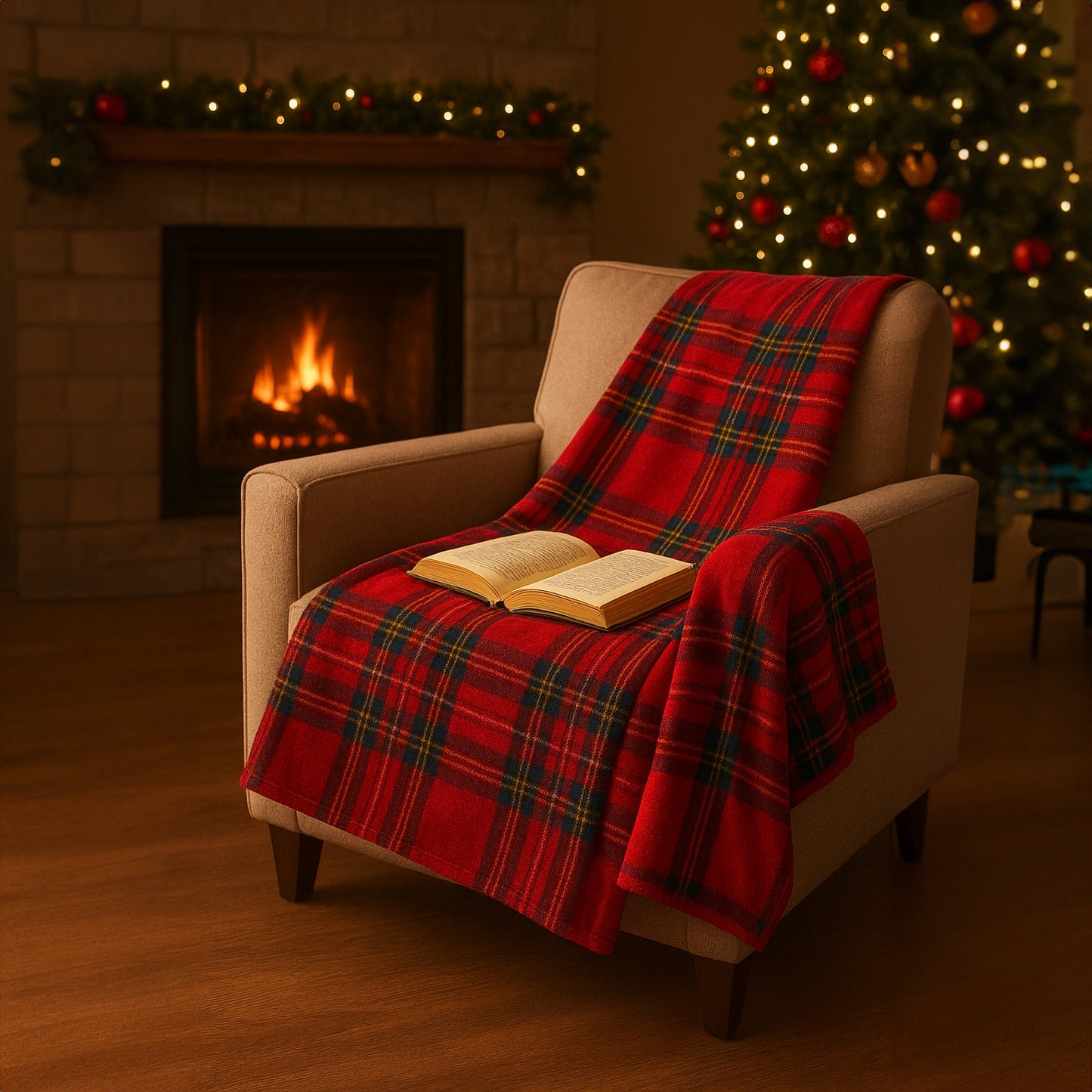 Plaid Coperta Tartan Scozzese in Micropile