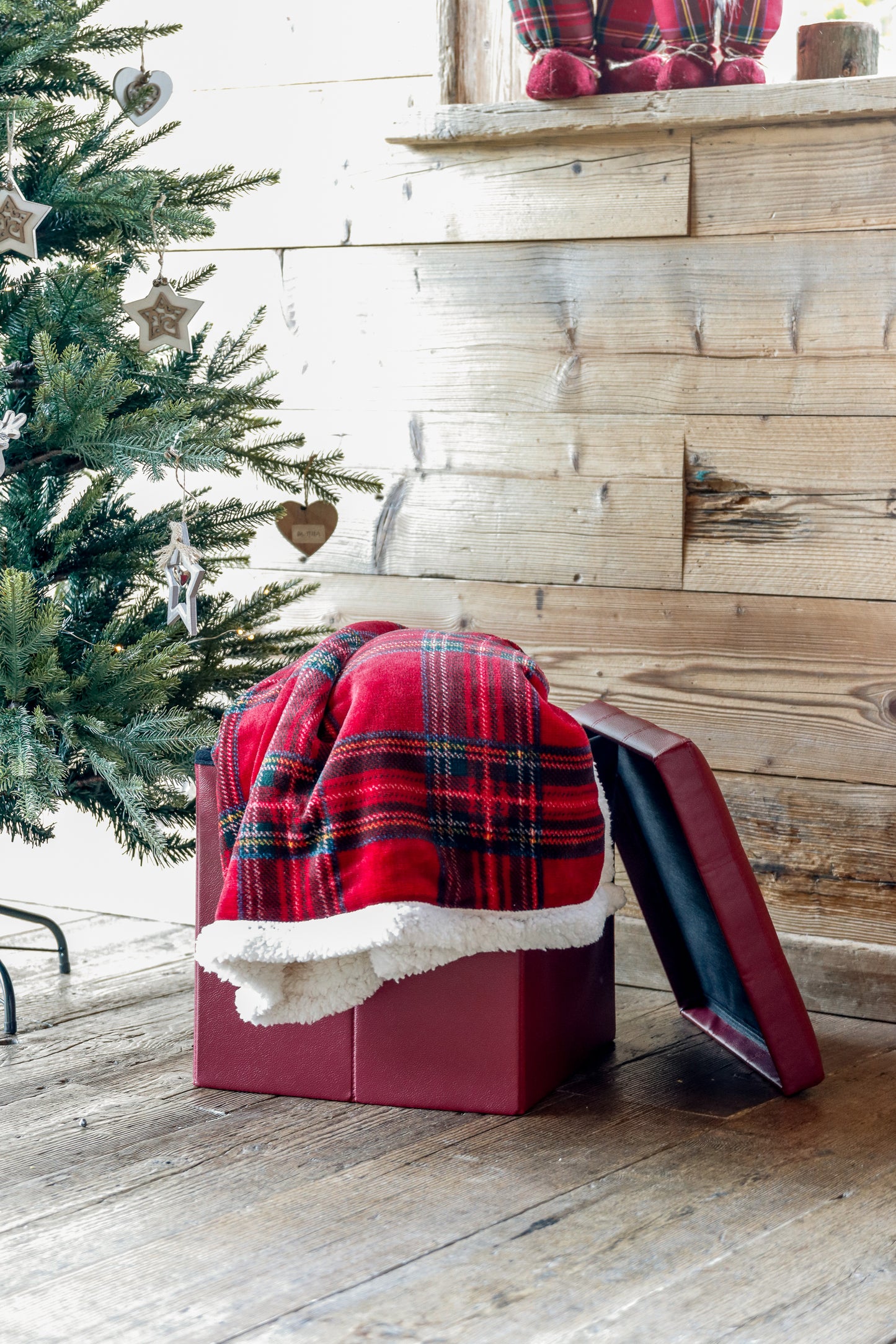 Coperta Tartan Scozzese in Sherpa