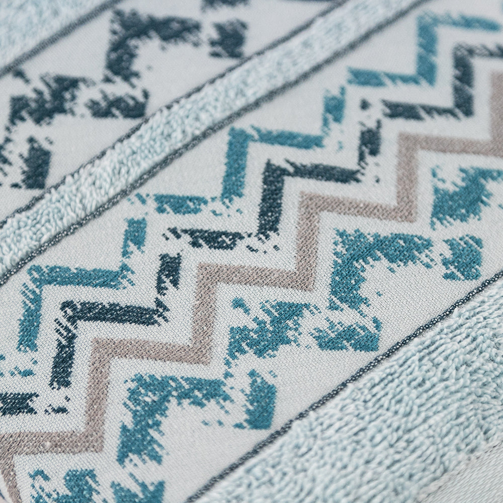 Set Spugne Bagno Cuzco 2 Pezzi Ospite Salvietta in Cotone Jacquard