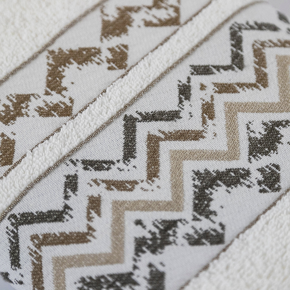 Set Spugne Bagno Cuzco 2 Pezzi Ospite Salvietta in Cotone Jacquard