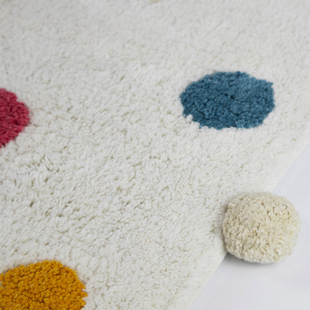 Tappeto da Bagno a Pois in Cotone