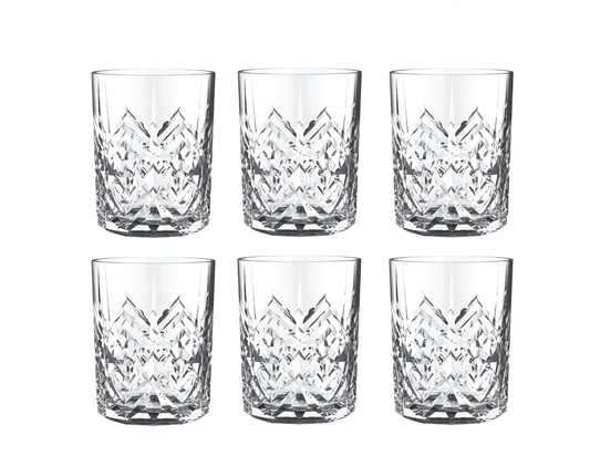 Set da 6 Bicchieri di Vetro Eleganti 31 cl