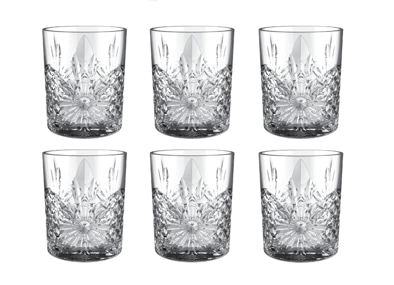 Set da 6 Bicchieri di Vetro Eleganti 31 cl