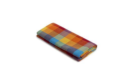 Tovaglia Multicolore a Scacchi in Cotone